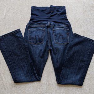 Citizens of Humanity Pea in the Pod Dark Wash Denim Bootcut Maternity Jeans - 29